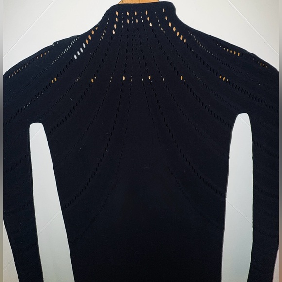 Wolford Holes Effect Black Cocktail Mini Dress Sz Small Black Dresses NWT $755 - Picture 6 of 16